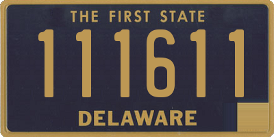 DE license plate 111611