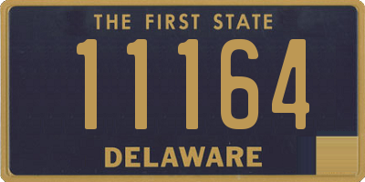 DE license plate 11164