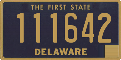 DE license plate 111642