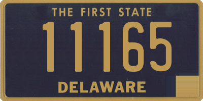 DE license plate 11165