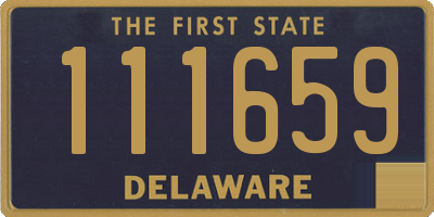 DE license plate 111659