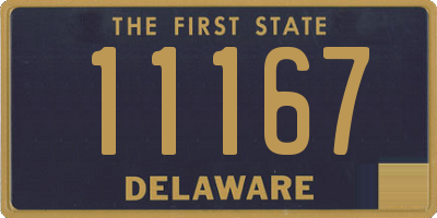 DE license plate 11167