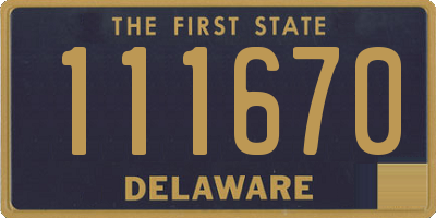 DE license plate 111670