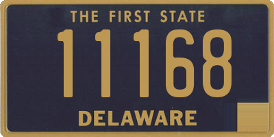 DE license plate 11168