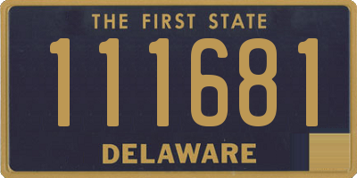 DE license plate 111681