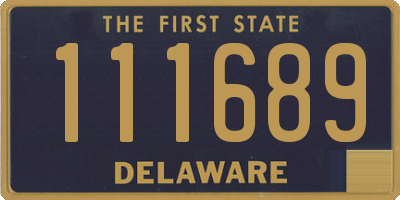 DE license plate 111689