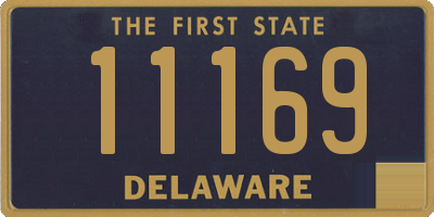 DE license plate 11169