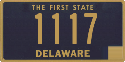 DE license plate 1117