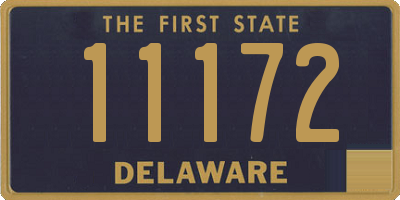 DE license plate 11172