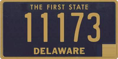 DE license plate 11173