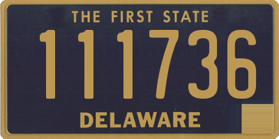 DE license plate 111736