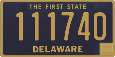 DE license plate 111740