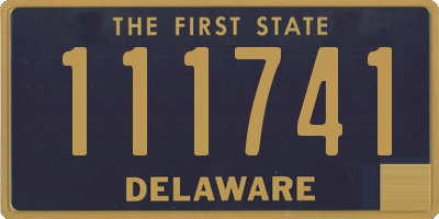 DE license plate 111741