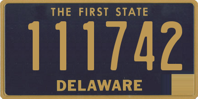 DE license plate 111742