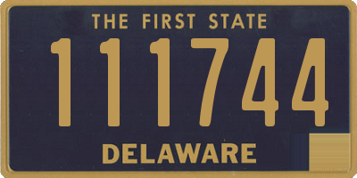 DE license plate 111744