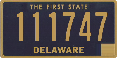 DE license plate 111747