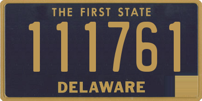 DE license plate 111761