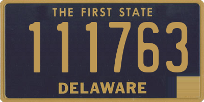 DE license plate 111763