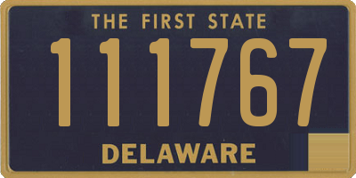 DE license plate 111767