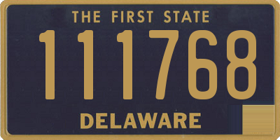 DE license plate 111768