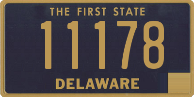 DE license plate 11178