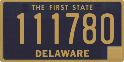 DE license plate 111780