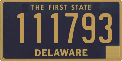 DE license plate 111793