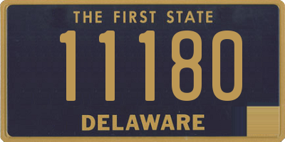 DE license plate 11180