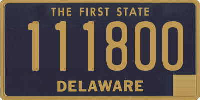 DE license plate 111800