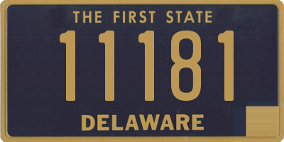 DE license plate 11181
