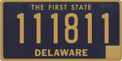 DE license plate 111811