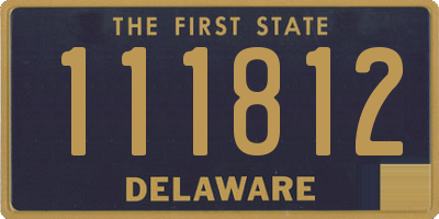 DE license plate 111812