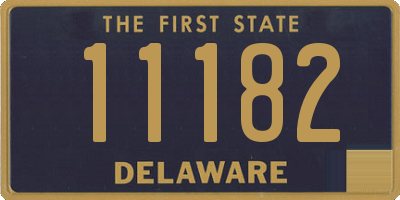 DE license plate 11182