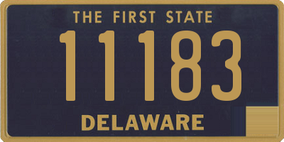 DE license plate 11183