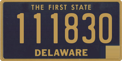 DE license plate 111830