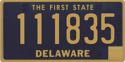 DE license plate 111835