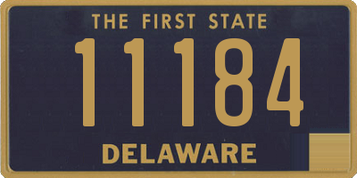 DE license plate 11184