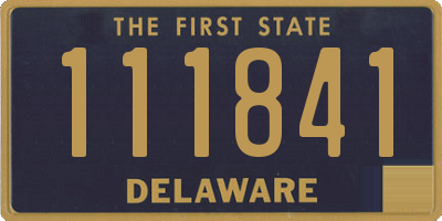 DE license plate 111841