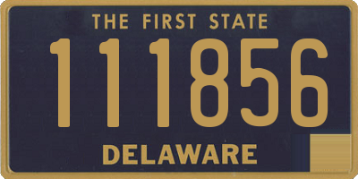 DE license plate 111856