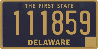 DE license plate 111859