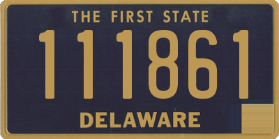 DE license plate 111861