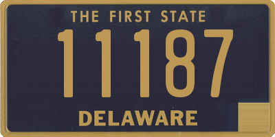 DE license plate 11187