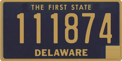 DE license plate 111874