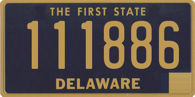 DE license plate 111886