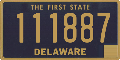 DE license plate 111887