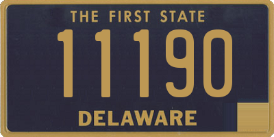 DE license plate 11190