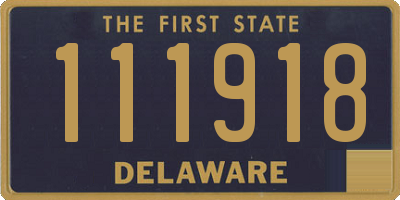 DE license plate 111918