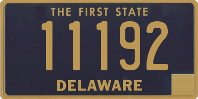 DE license plate 11192