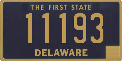 DE license plate 11193