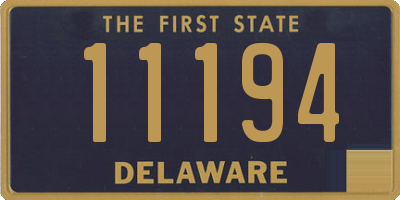 DE license plate 11194